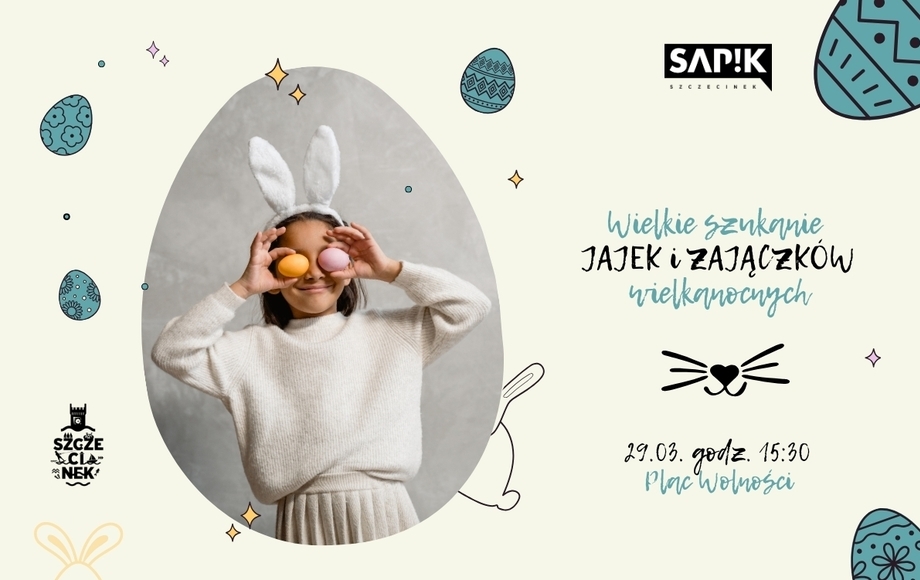 Wielkanocne poszukiwanie jajek w centrum Szczecinka! - SAPiK Szczecinek