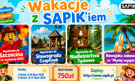 Zdjęcie do Ruszają zapisy na Wakacje z SAPIK-iem 2026!