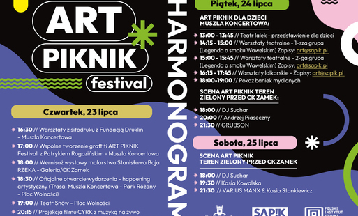 Zdjęcie do Art Piknik Festival - harmonogram wydarzenia! 