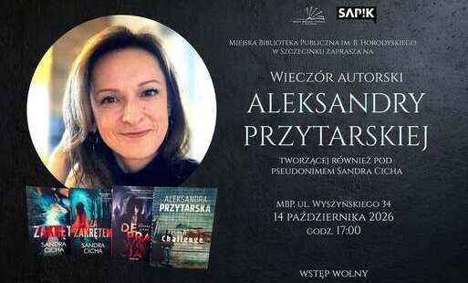 Zdjęcie do Wiecz&oacute;r autorski Aleksandry Przytarskiej w szczecineckiej bibliotece
